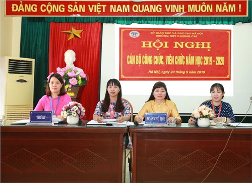 Hội nghị cán bộ viên chức năm học 2019-2020